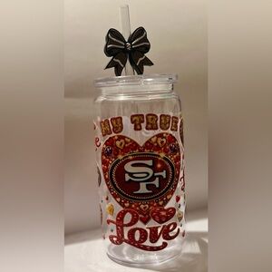 16oz San Francisco 49ers Heart Design Tumbler